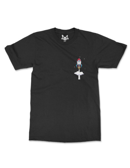 Camiseta Negra Cohete
