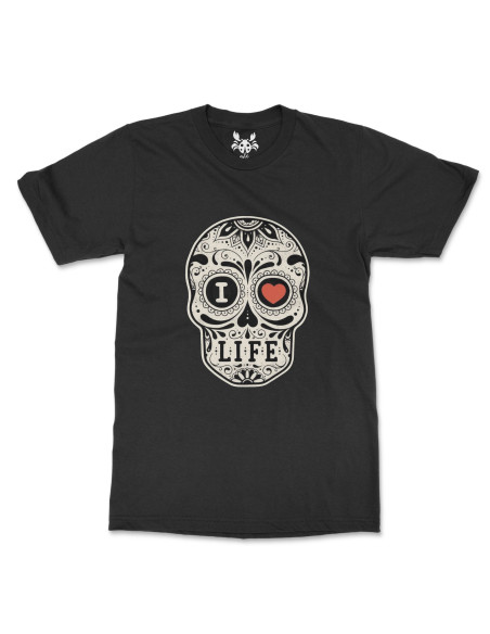 Camiseta Negra Catrina Life